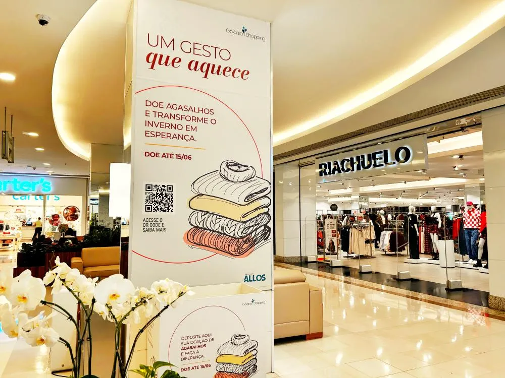 Goiânia Shopping promove campanha do agasalho e arrecada doações para famílias em situação de vulnerabilidade